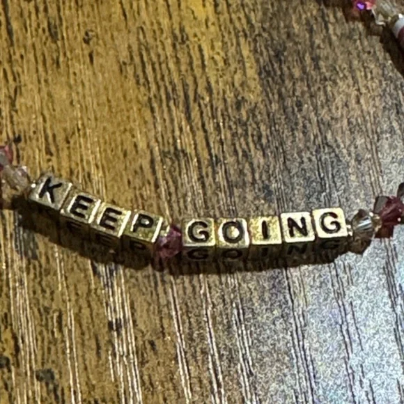 Little words project Beaded Inspirational Bracelets -grateful keep going - Picture 7 of 7